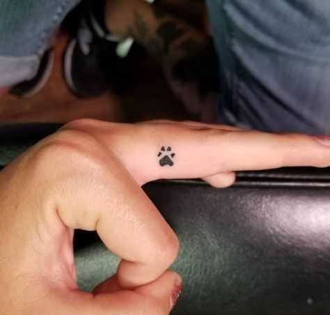 70+ Best Paw Print Tattoo Ideas for Dog Lovers | Page 10 of 15 | The Paws Paw Print Tattoo Ideas, Tiny Tattoos For Women, Cute Finger Tattoos, Pawprint Tattoo, Dog Paw Tattoo, Small Finger Tattoos, Finger Tattoo For Women, Finger Tattoo Designs, Paw Tattoo