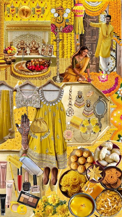 Golden Glow Diwali Inspiration:  Embrace the golden hues of Diwali with traditional yellow outfits, floral decor, and delectable sweets. Illuminate your home with marigold garlands, golden diyas, and festive adornments for the perfect celebration.  Get inspired with this festive look for your Diwali decor and fashion! #Diwali2024 #GoldenDiwali #FestivalOfLights #DiwaliDecorIdeas #IndianFestivals Diwali Inspiration, Diwali Vibes, Outfits Floral, Yellow Outfits, Diwali Decor, Yellow Outfit, Festive Look, Golden Glow, Diwali Decorations