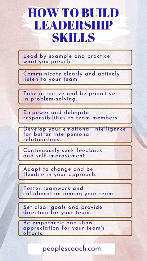 Unlock your leadership potential with these proven strategies! Learn how to build leadership skills that inspire, motivate, and lead your team to success. Explore essential leadership development tips and take the first step towards becoming a remarkable leader today. Click to discover more. Leadership Meeting Ideas, Team Leader Tips, Employment Tips And Strategies, Building Leadership Skills, Leadership Skills Team Building, How To Become A Good Leader, How To Become A Great Leader, Management Tips Leadership, Democratic Leadership