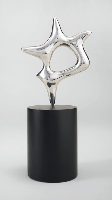 Jean Arp 1886 - 1966 L'ÉTOILE Stainless steel, Height (not including base): 8 in. Conceived in 1939 and executed in steel by 1965. Evgeny Kissin, Dadaism Art, Sophie Taeuber, Hans Richter, Hans Arp, Francis Picabia, Jean Arp, Plaster Sculpture, Frank Stella