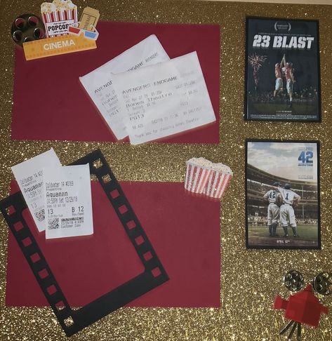 Movie Date Scrapbook Page, 2024 Scrapbook, Date Night Movies, Cinema Date, Boyfriend Scrapbook, Scrapbook Inspo, Night Movie, Stay Overnight, Scrapbook Journal