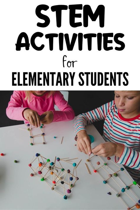 STEM activities are great for all ages but STEM activities for elementary students are especially engaging. Keep kids learning with educational hands-on activities that encourage them to develop problem-solving skills and critical thinking skills. Which STEAM activity will your elementary students enjoy first? Steam Learning Activities, Science For Elementary Students, Student Activities Elementary, Steam For Elementary Students, Problem Solving Activities For Kids Critical Thinking, Elementary Kids Activities, Preschool Problem Solving Activities, Engaging Activities For Kids, Fun Activities For Elementary Students