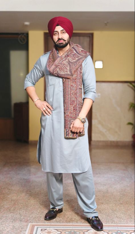 #sikh #model #pathani #kurta #fashion Afghani Kurta For Men, Kurta Pajama Men Pathani, Punjabi Kurta Pajama Men Style, Kurta Pajama Men Punjabi, Pathani Kurta For Men, Punjabi Kurta Pajama Men, Kurta For Wedding, Punjabi Kurta, Kurta Pajama Punjabi