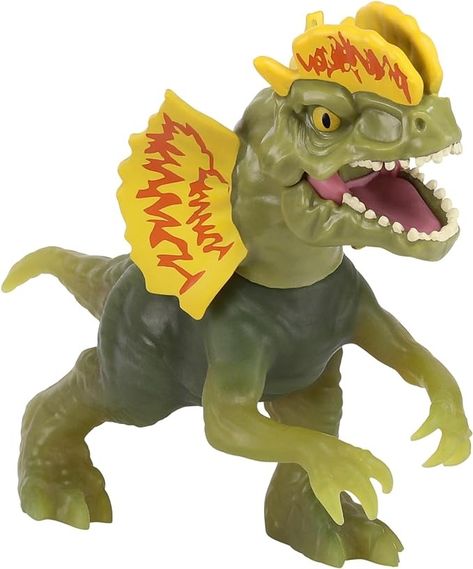 Amazon.com: Heroes of Goo Jit Zu Jurassic World Hero Pack, Dilophosaurus, More Than 4" Long - Stretchy, Squishy Dinosaur Figure with Chomp Attack Action and Unique Goo Filling : Toys & Games New Jurassic World, Goo Jit Zu, Indominus Rex, Jurassic World Dinosaurs, Hero World, Dinosaurs Figures, Dinosaur Coloring, Prehistoric Creatures, Dinosaur Toys