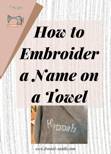 Embroidery On Towels, Cute Sewing Projects, Great Graduation Gifts, Towel Embroidery, Small Towel, Embroidered Towels, Nursing Home, Sewing Projects For Beginners, Easy Sewing Projects