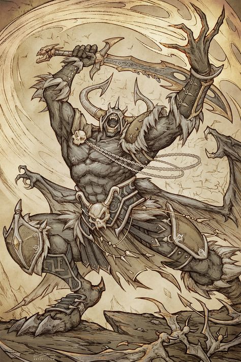 ArtStation - Sathanas, Demon of Wrath, Jue Li Demon Of Wrath, Wrath Demon, Demon List, Sin Of Wrath, Dark Demon, Steampunk Owls, 7 Sins, Heaven Art, Paintings And Drawings