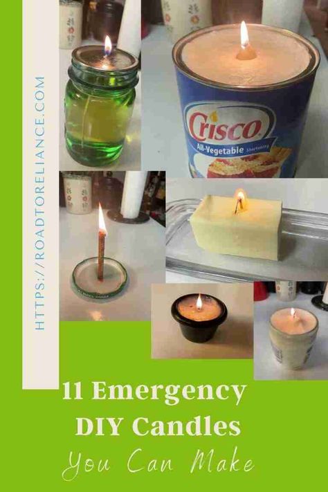 DIY Emergency Candles- Road to Reliance Diy Emergency Candles, Crisco Candle, Leftover Candle, Live Off The Grid, Make A Candle, Emergency Candles, Survival Skills Emergency Preparedness, Fish Candle, Diy Heater