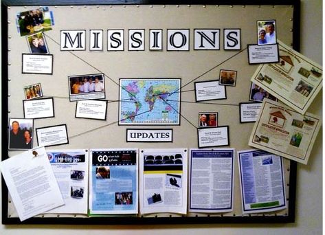 Missions Bulletin Board, Information Bulletin Boards, Church Announcements, Office Bulletin Boards, Welcome Bulletin Boards, Office Ideas For Women, Christian Bulletin Boards, Home Office Ideas For Women, Bulletin Board Design