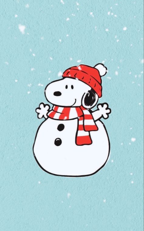 #mariandremeighan Winter Cartoon Characters, Christmas Snoopy Painting, Snoopy Snowman, Snoopy Icons, Charlie Brown Christmas Decorations, Xmas Cards Diy, Snow Cartoon, Snoopy New Year, Snow Drawing