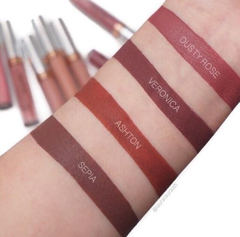 Abh Liquid Lipstick Swatches, Abh Liquid Lipstick, Anastasia Beverly Hills Lipstick, Liquid Lipstick Swatches, Anastasia Beverly Hills Liquid Lipstick, Rose Lipstick, Anastasia Beverly Hills Makeup, Liquid Lip Color, Lip Swatches