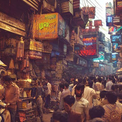 Rural Cyberpunk, Indian Cyberpunk, Rundown Cyberpunk, Cyberpunk Alley Concept Art, Cyberpunk Scenery, Cyberpunk Realistic, Cyberpunk City Slums, Cyberpunk Poor City, Modern Cyberpunk