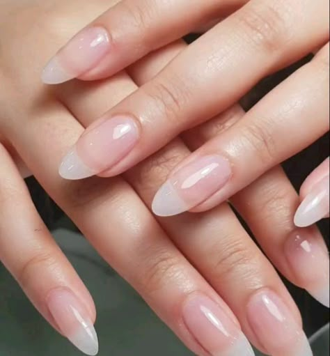 Ballerina Nail Art, Sculpted Gel Nails, Ballerina Nail, Natural Acrylic, Natural Acrylic Nails, Real Nails, Nails Natural, Almond Acrylic Nails, Ballerina Nails