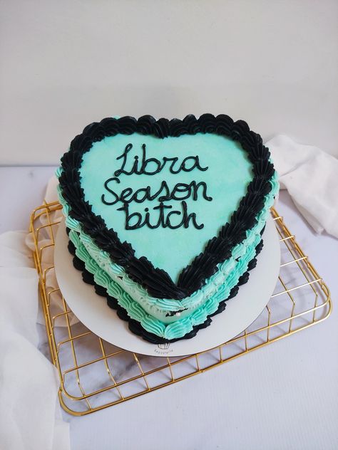 Libra Season Cake, Libra Birthday Cake, Libra Astrology, Libra Birthday, Libra Season, Astrology Libra, Birthday Shoot, Baking Sweets, Vintage Cake