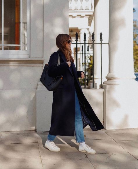 Wool Maxi City Coat curated on LTK Blue Long Coat Outfit, Navy Wool Coat Outfit, Duster Outfit, Long Coat Outfit, Navy Wool Coat, Navy Blue Coat, Coat Outfit, Blue Coats, Coat Outfits