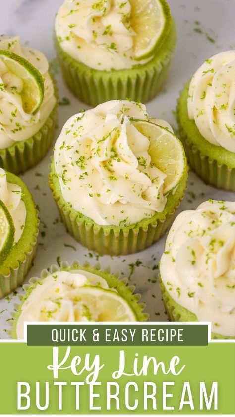 Key Lime Buttercream Frosting, Lime Cake Filling, Key Lime Icing Recipe, Key Lime Cupcakes From Box Cake, Key Lime Frosting Recipes, Cheesecake Cake Filling, Key Lime Cupcakes Recipe, Celiac Desserts, Key Lime Frosting