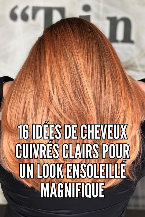 Lumière cuivre est une couleur chaude rouge-orange moins vive avec des nuances de bronze et d'or. Le balayage cuivré clair est une aubaine pour celles qui ont une couleur de base marron clair ou foncé, car les tons bruns sur les racines et les longueurs cuivrées claires s'harmonisent parfaitement.
// Crédit photo : Instagram @frizerskistudiotina Photo Instagram, Balayage, Texture, Orange, Instagram