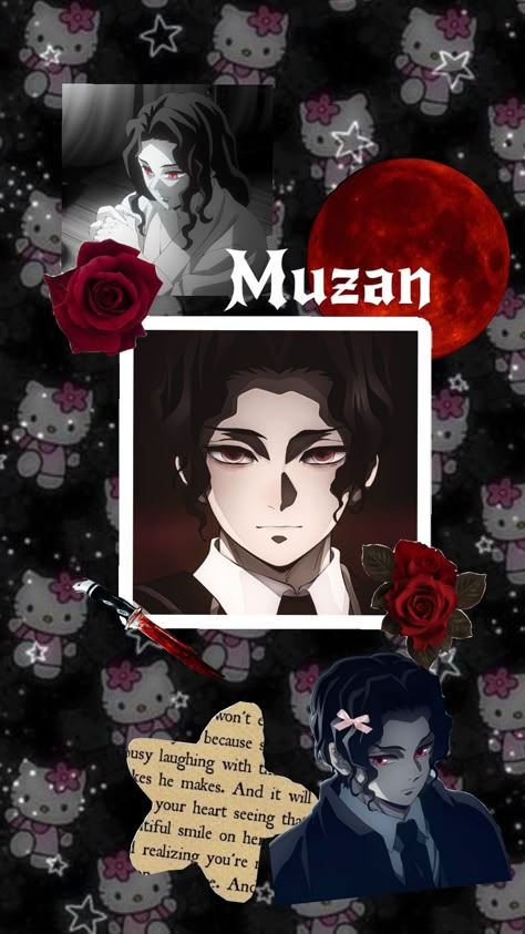 Muzan Kibutsuji #Demonslayer #muzankibutsuji Cute Wallpapers Hello Kitty, Muzan Wallpaper, Why Do I Like Him, Kibutsuji Muzan Fan Art, Wallpapers Hello Kitty, Demon Slayer Wallpapers, Wall Outside, Muzan Jackson, Do I Like Him