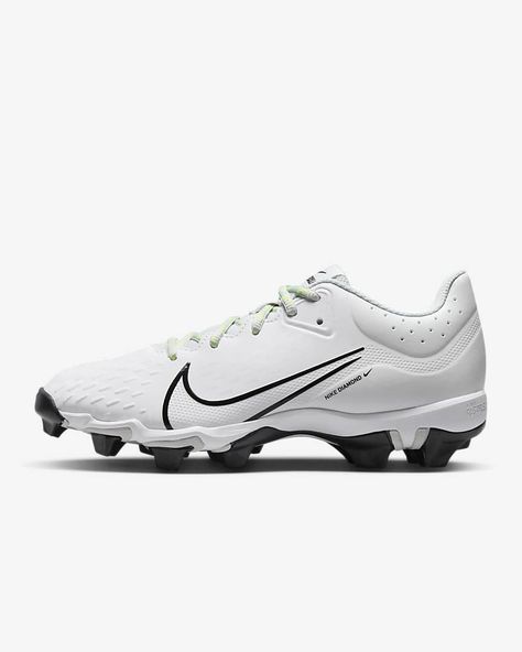 Nike Hyperdiamond 4 Keystone Women's Softball Cleats. Nike.com Softball Shoes, Softball Cleats, Girls Football, Football Cleats, Nike Just Do It, Soccer Cleats, Grey Fashion, Just Do It, Softball