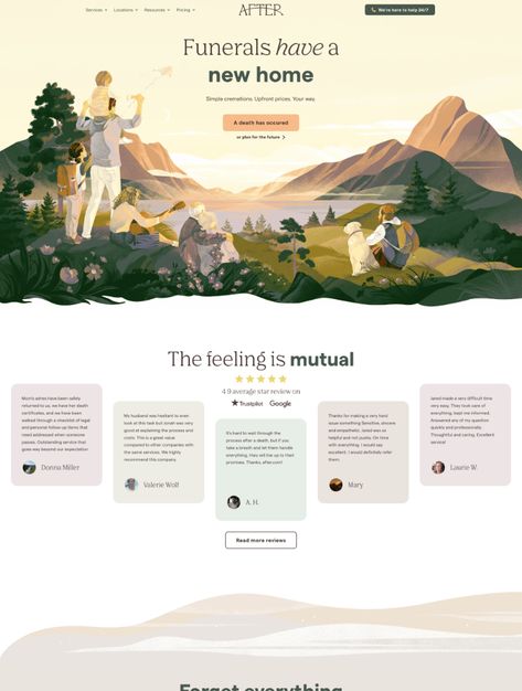 Creative South '23 landing page design inspiration - Lapa Ninja Community Web Design, Landing Page Illustration, Sustainability Website, Website Landing Page Design Inspiration, Landing Page Web Design, Non Profit Website Design, Landing Page Ideas, Nature Website Design, Website Landing Page Design