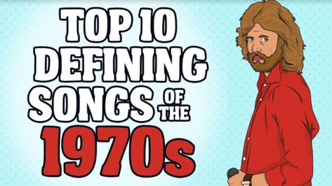 Top 10  Defining Songs of the 1970s Happy Songs Playlist, Party Music Playlist, 70s Songs, Song Lists, College Reunion, Disco Songs, 70s Theme, 1970s Music, 1960s Music