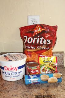 Mandie's Two Cents: Dorito's Taco Bake Dorito Taco Bake, Doritos Taco, Skillet Dishes, Taco Bake, Christmas Foods, Queso Dip, Healthy Food List, Food List, Mexican Recipes