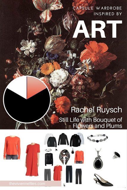 The French 5-Piece Wardrobe Starts with Art: Still Life with Bouquet of Flowers and Plums by Rachel Ruysch Rachel Ruysch, French Minimalist Wardrobe, Wardrobe Colour, French Minimalist, Deep Winter Colors, Project 333, The Vivienne Files, Vivienne Files, Art Still Life