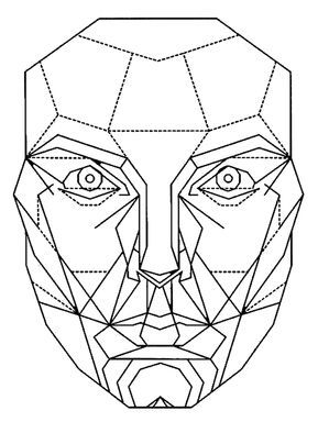 Golden Ratio Face Mask Perfect Face Template Woman, Perfect Face Shape, Geometric Face, Face Proportions, Face Anatomy, Alien Drawings, Face Template, Perfect Face, Geometric Fashion