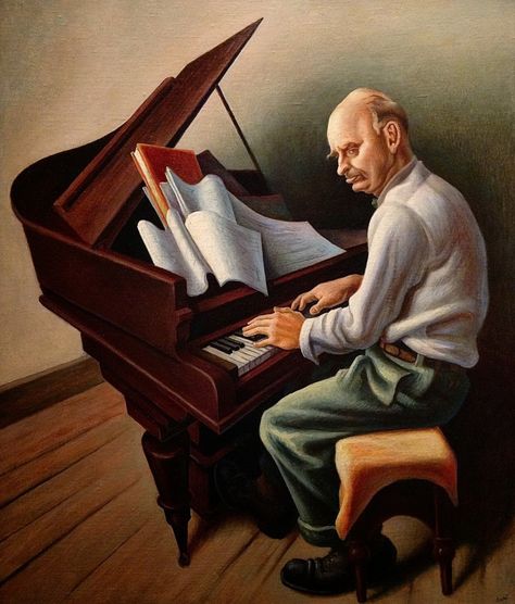 Thomas Hart Benton, The Sun Treader (Portrait of Carl Ruggles), 1934 Thomas Hart Benton Paintings, Kansas City Art Institute, American Realism, Thomas Hart Benton, Art Thomas, Social Realism, Grant Wood, Digital Museum, Diego Rivera