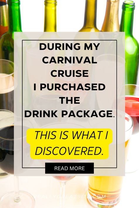 During my Carnival Cruise, I purchased the drink package. This Is What I Discovered. - Total Cruises Carnival Legend Cruise Ship, Carnival Conquest Cruise, Carnival Cruise Tips, Carnival Conquest, Carnival Cruises, Cruise Food, Luxury Cruise, Carnival Cruise, Cruise Tips