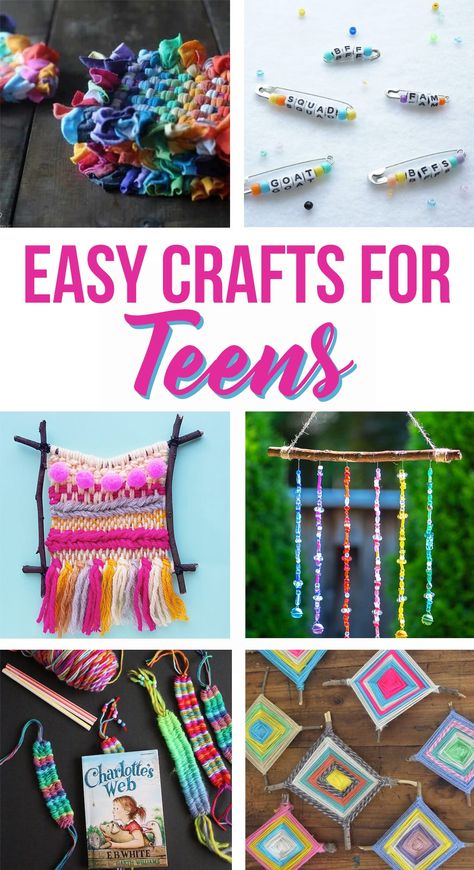 Easy crafts for teens to make with just a few supplies.  Crafts for summer camp, girls camp or just for an afternoon activity. Easy Camp Crafts, Girls Camp Craft Ideas, Easy Crafts For Teenagers, Girls Camp Crafts Lds, Camp Crafts For Teens, Teen Crafts Diy, Summer Camp Crafts For Older Kids, Girl Scout Camping Activities, Vbs Crafts For Older Kids