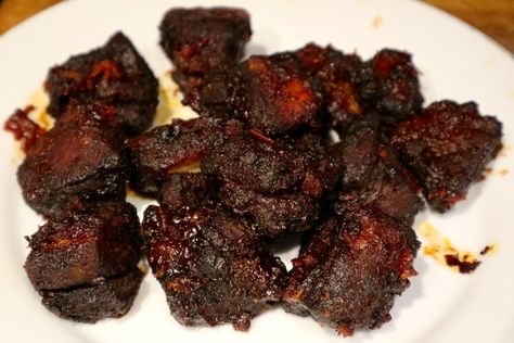 Pork Belly Burnt Ends Oven, Burnt Ends Oven, Pork Burnt Ends, Pork Dry Rubs, Pork Belly Recipes Crispy, Pork Belly Burnt Ends, Meat Box, Dry Rub Recipes, Bbq Dishes