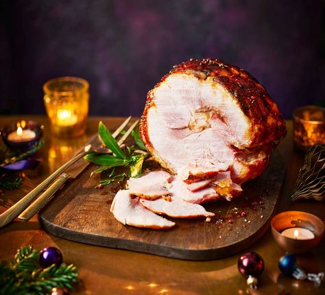 Christmas Lunch Recipes, Roast Gammon, Gammon Recipes, Honey Mustard Glaze, Honey Glazed, Honey Mustard Sauce, Honey Glaze, Christmas Lunch, Oven Recipes