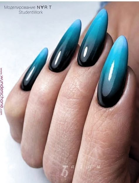 Gel Nail Designs For Fall, Nail Designs For Fall, Sharp Claws, Unghie Sfumate, Cherry Nails, Edgy Nails, Almond Nails Designs, Black Nail, Gel Nail Designs