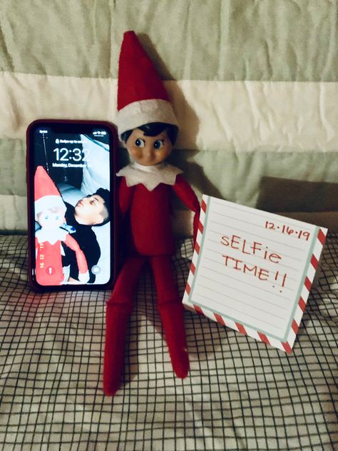 Elf On Shelf Inappropriate Funny, Elf Drawing On Face Prank, Elf On The Shelf Name Me Letter, Elf On The Shelf Being Bad, Elf On The Shelf Phone Ideas, Elf In Bedroom, Funny Things For Elf On The Shelf, Selfie With Elf On The Shelf, Places To Hide The Elf