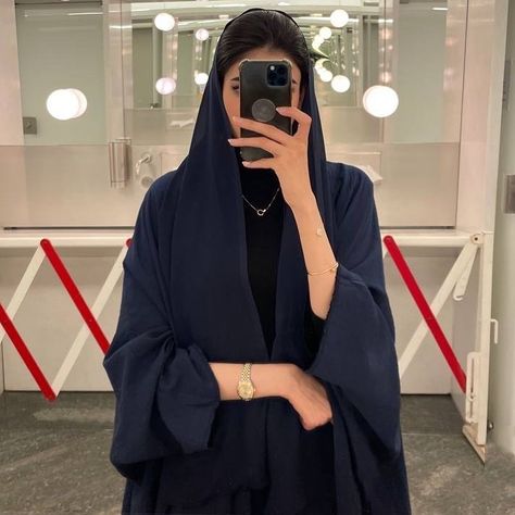 Hind | هند on Instagram: “Our “navy blue/black” duo abaya in full navy🤍 price: 450 AED” Navy Blue Abaya, Shadi Ideas, Blue Abaya, Abaya Outfit, Sunflower Drawing, Black Abaya, Girly Images, January 20, Van Cleef