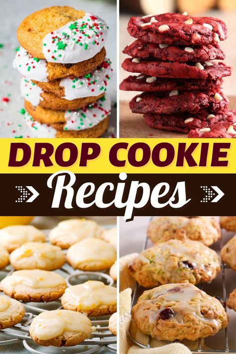 From classic chocolate chip and shortbread to chewy molasses and nutty delights, these drop cookie recipes are as easy to make as they are delicious! Cookie Recipes Shortbread, Best Drop Cookie Recipes, Easy Drop Cookie Recipes, Unique Drop Cookies, Drop Cookies Recipes Simple, Drop Cookies Recipes, Easy Drop Cookies, Nutty Cookies, Cookie Recipes Gooey