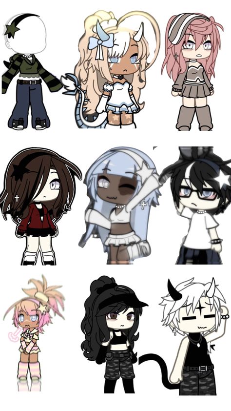 I hope yall like these :3 Free Ocs Gacha Life, Ocs Gacha Life, Gacha Life Sleep Outfits, Realistic Mermaid Tails, Gacha Base Poses Cute, Free Ocs, Realistic Mermaid, Hello Kitty Videos, Dog Pool