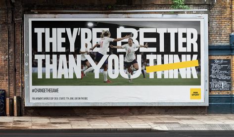 BBC Sport — Nathalie Gordon Sports Billboard, Out Of Home Advertising, Sport Branding, Fifa Women's World Cup, Sports Design Inspiration, Bbc Sport, Brand Concept, Women's World Cup, Social Activities