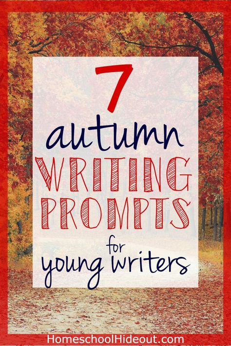 Take in the sights and sounds of fall with these 7 autumn writing prompts. Document the details we all love so much! Writers Notebook Ideas, Fall Nature Study, Homeschool Writing Ideas, Autumn Writing, Printable Writing Prompts, Homeschool Spelling, Homeschool Writing Curriculum, Fall Homeschool, Homeschooling Activities