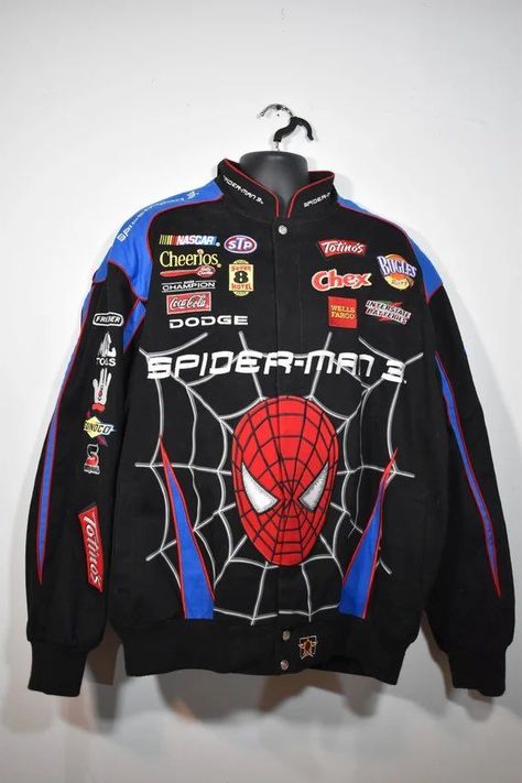 Spiderman Gifts, Spiderman Theme, Marvel Clothes, Mia 3, Racing Jacket, Swaggy Outfits, Mode Inspo, Mode Inspiration, Dream Clothes