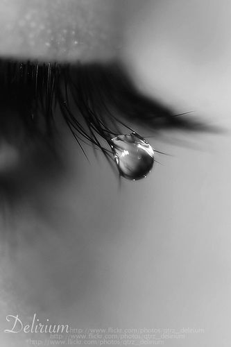 Tears Don't Stop The Rain, Rain Doesn't Hide The Tears I've Cried... by QTRZ . d e l i r i u m ,,, via Flickr A Drop Of Water, Stop The Rain, Tears In Eyes, Drop Of Water, Foto Art, Black White Photos, Black N White, Pics Art, An Eye