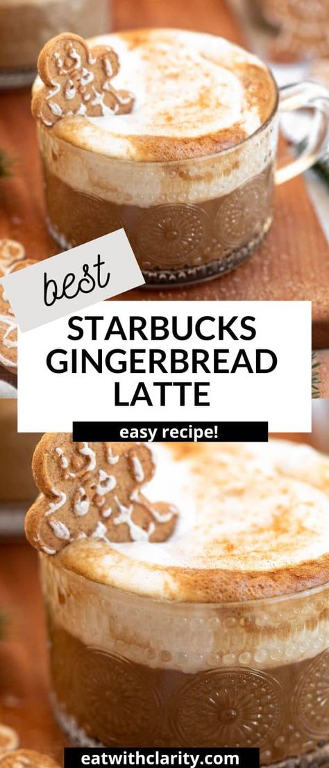 Easy Gingerbread Latte Gingerbread Chia Latte Starbucks, Gingerbread Chia Latte, Gingerbread Chai Latte, Gingerbread Drink Recipe, Starbucks Latte Recipe, Chia Latte Recipe, Starbucks Gingerbread Latte, Krave Cereal, White Chocolate Mocha Coffee