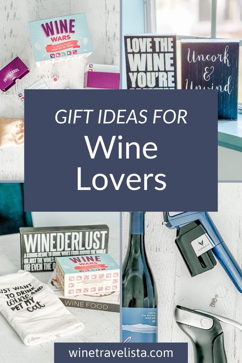 Are you searching for the ultimate gift for your wine-obsessed friend or family member? Check out this curated list of unique, memorable, and thoughtful gift ideas for wine lovers. And follow Wine Travelista for more fun with wine. Gift Ideas For Wine Lovers, Wine Picnic, Thoughtful Gift Ideas, Wine Book, Picnic Essentials, Personalized Wine Glasses, Wine Tasting Party, Wine Decor, Wine Gift