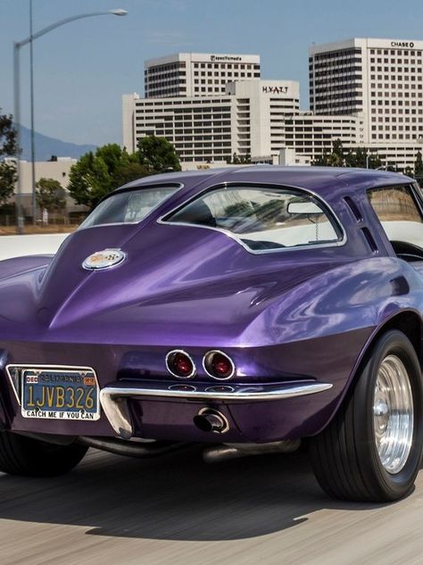 63 Corvette Split Window, 1963 Split Window Corvette, 63 Corvette Stingray, Split Window Corvette, 1963 Corvette Stingray, 63 Corvette, 1963 Corvette, Corvette C2, Purple Car