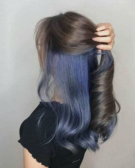 Under Hair Color, Hidden Hair Color, Underneath Hair, Hair Color Underneath, Peekaboo Hair, Hair Color Streaks, Hair Streaks, Dyed Hair Inspiration, Hair Dye Ideas