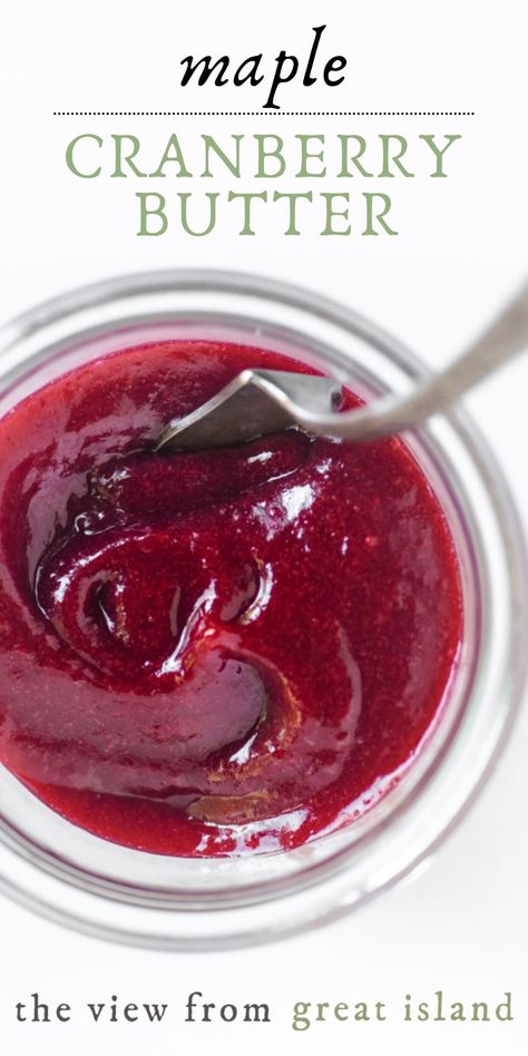 Food Network Cranberry Sauce, Maple Cranberry Butter, Cranberry Sauce Canning, Savory Jams For Canning, Cranberry Ideas For Thanksgiving, Small Batch Cranberry Sauce, Jellied Cranberry Sauce Uses, Sweet Cranberry Sauce, Recipes With Jellied Cranberry Sauce