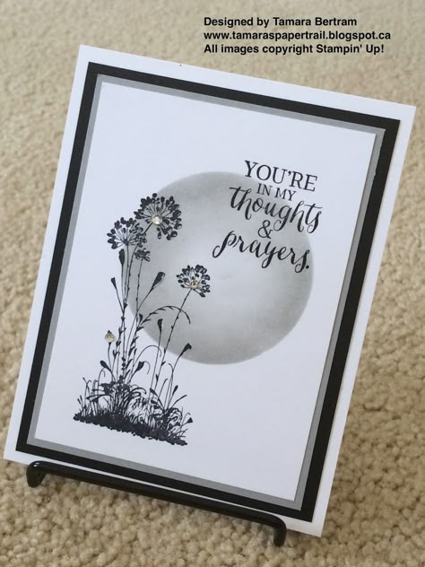 Stampin Up Sympathy Cards, Serene Silhouettes, Fort Mcmurray, Sympathy Cards Handmade, Condolence Card, Silhouette Cards, Paper Trail, Stamping Up Cards, Get Well Cards