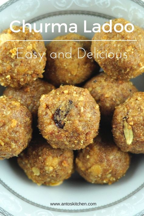 Churma Recipe, Churma Ladoo, Indian Vegetable Recipes, Ladoo Recipe, Burfi Recipe, Easy Sweets, Sweet Meat, Indian Dessert Recipes, Indian Sweet