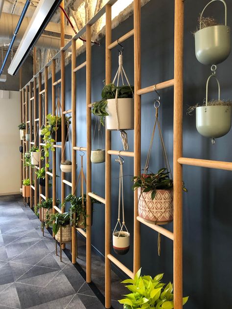 Custom Planters, Space Dividers, Furniture Small Spaces, Partition Design, House Plants Decor, Cafe Interior Design, Storage Diy, Plant Shelves, Cafe Interior