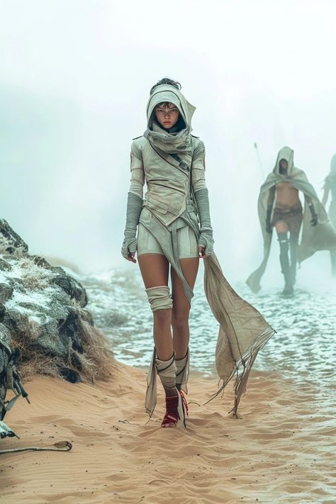 Dune Costume Halloween, Dune Halloween Costume, Dune Rave Outfit, Dune Outfit Aesthetic, Dune Aesthetic Outfit, Dune Inspired Outfit, Dune Core, Dune Costumes, Desert Aesthetic Fashion